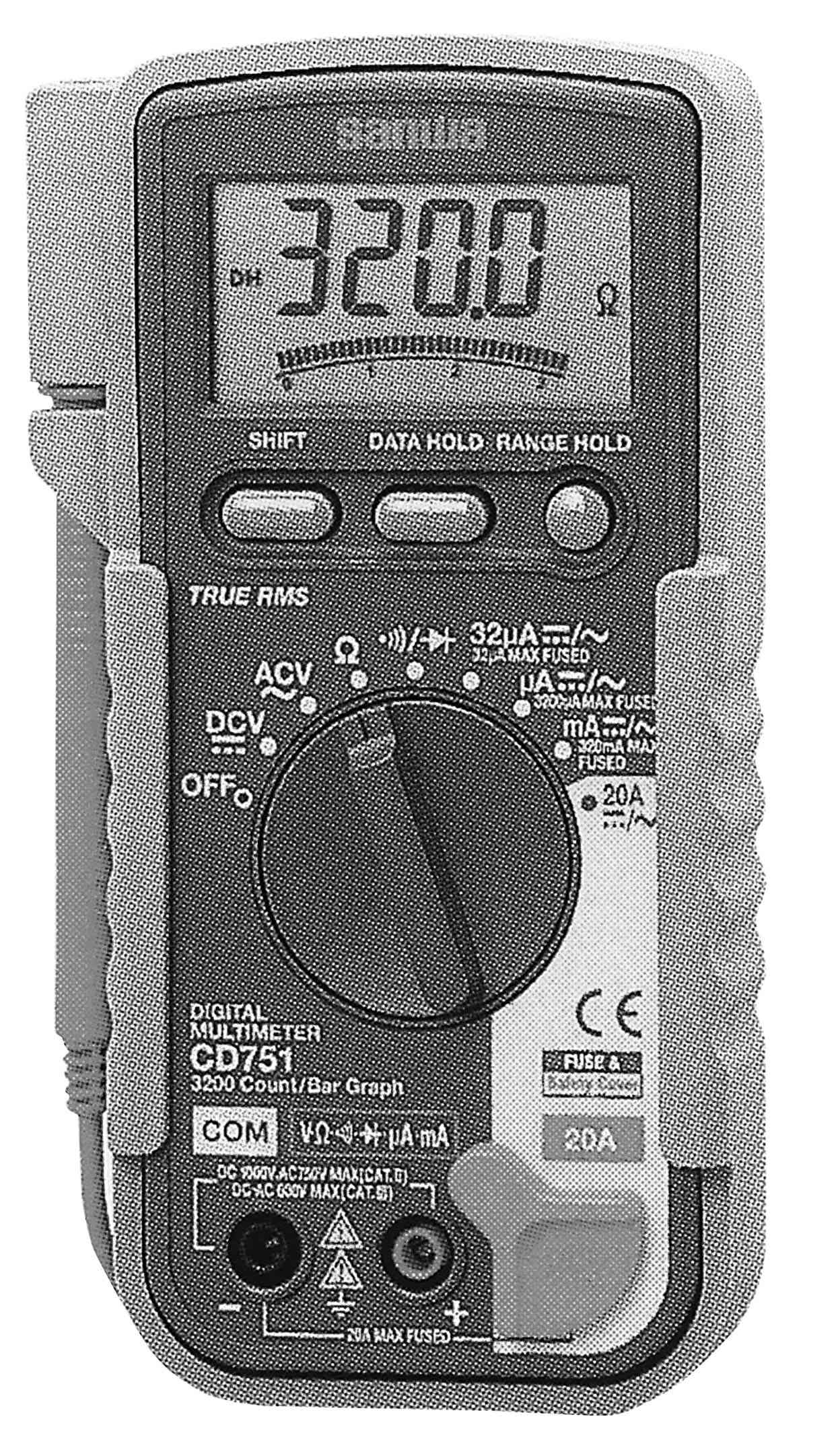 MULTI TESTER DIGITAL COMPACT, MODEL CD751 Ghesquiers